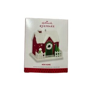 Hallmark Keepsake Ornament New Home 2013 House with Snowman Winter Christmas